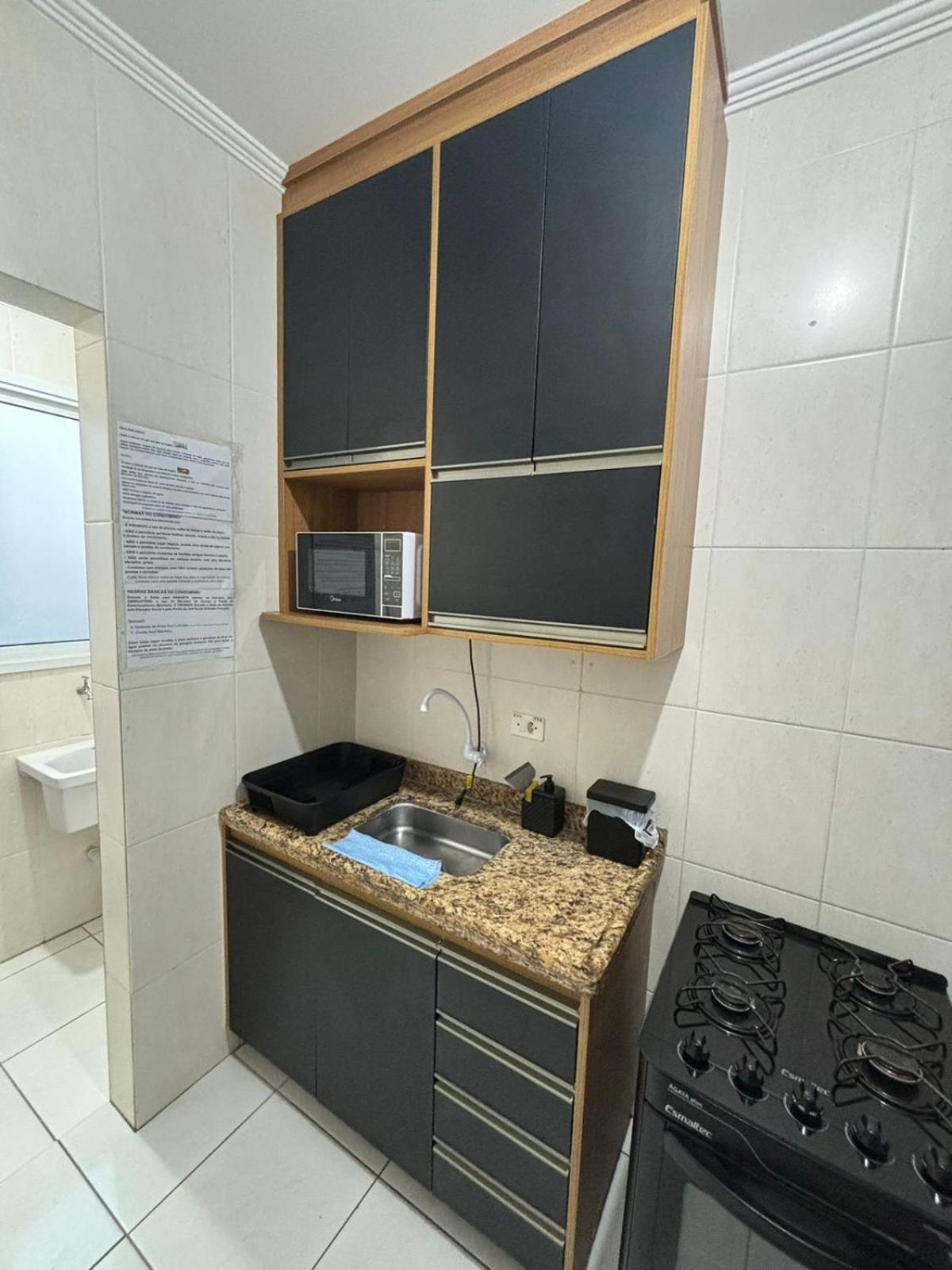 Apartmán Lindo Apto 300M Praia Da Ocian E Centro - Vista Mar- Varanda Sacada - Wi-Fi 300 Mbps - Vaga De Garagem - Acomoda Ate 6 Pessoas Praia Grande  Exteriér fotografie