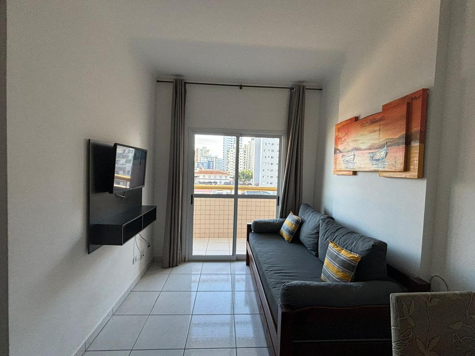 Apartmán Lindo Apto 300M Praia Da Ocian E Centro - Vista Mar- Varanda Sacada - Wi-Fi 300 Mbps - Vaga De Garagem - Acomoda Ate 6 Pessoas Praia Grande  Exteriér fotografie