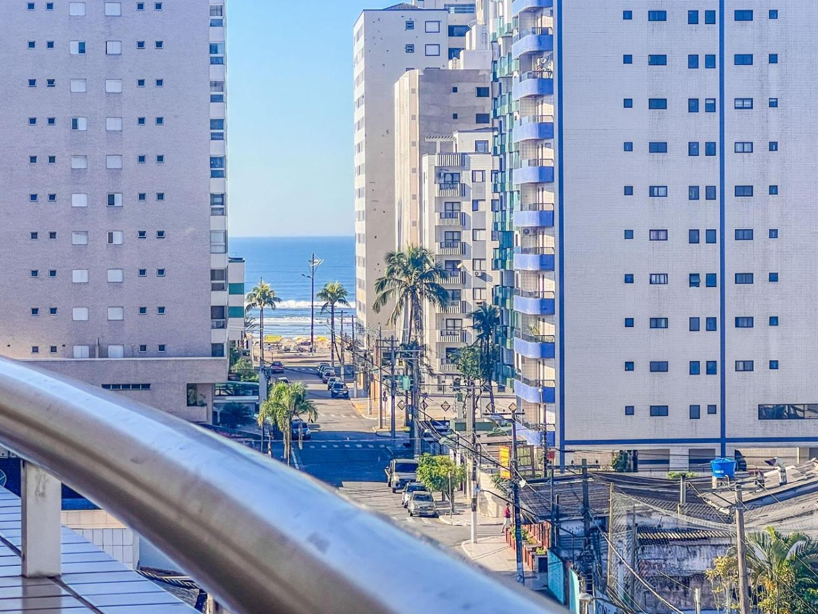 Apartmán Lindo Apto 300M Praia Da Ocian E Centro - Vista Mar- Varanda Sacada - Wi-Fi 300 Mbps - Vaga De Garagem - Acomoda Ate 6 Pessoas Praia Grande  Exteriér fotografie